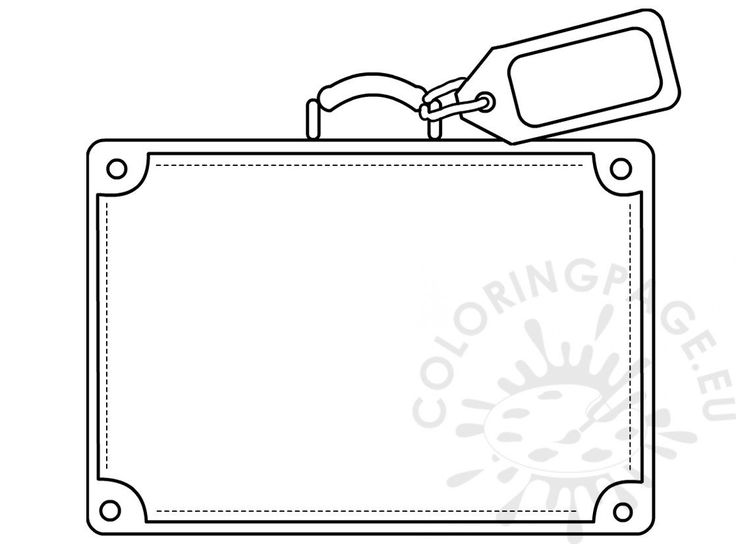 Blank suitcase template template printable printable worksheets worksheet template