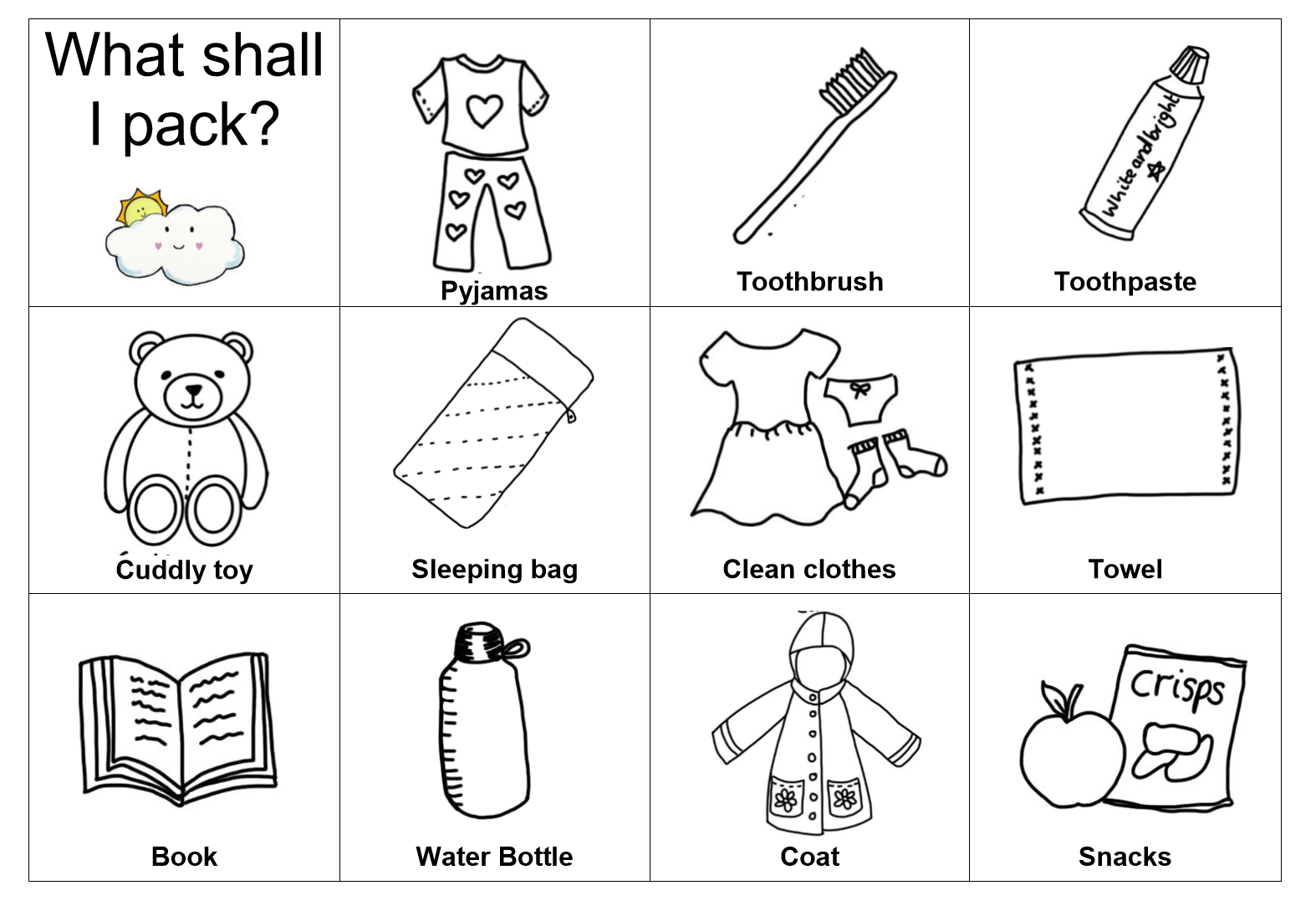 Free printable suitcase packing activity â make time together