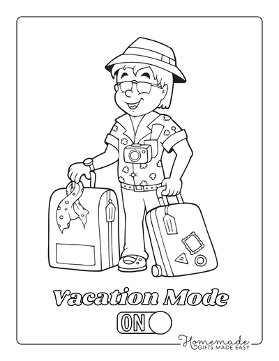 Free summer coloring pages for kids adults