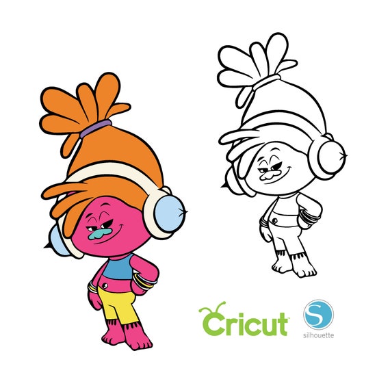 Dj suki trolls svg for cricut and silhouette cutting machines trolls svg