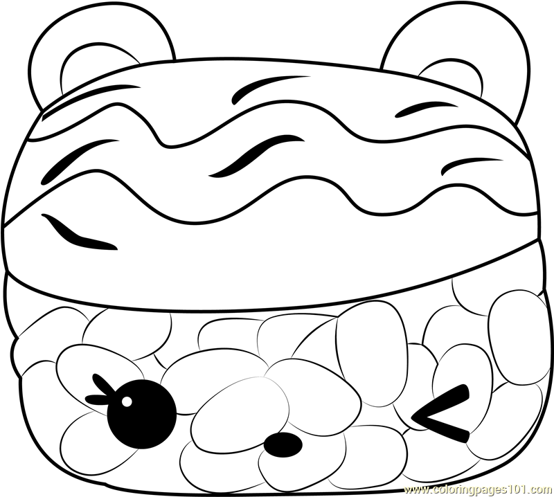 Suki sake coloring page for kids