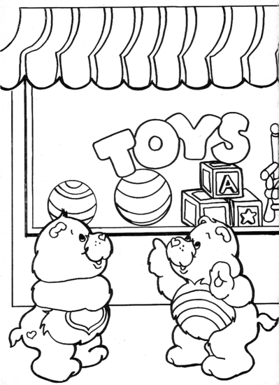 Toys coloring pages