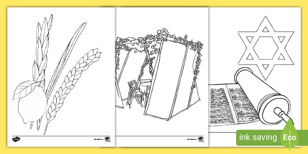 Sukkot coloring pages