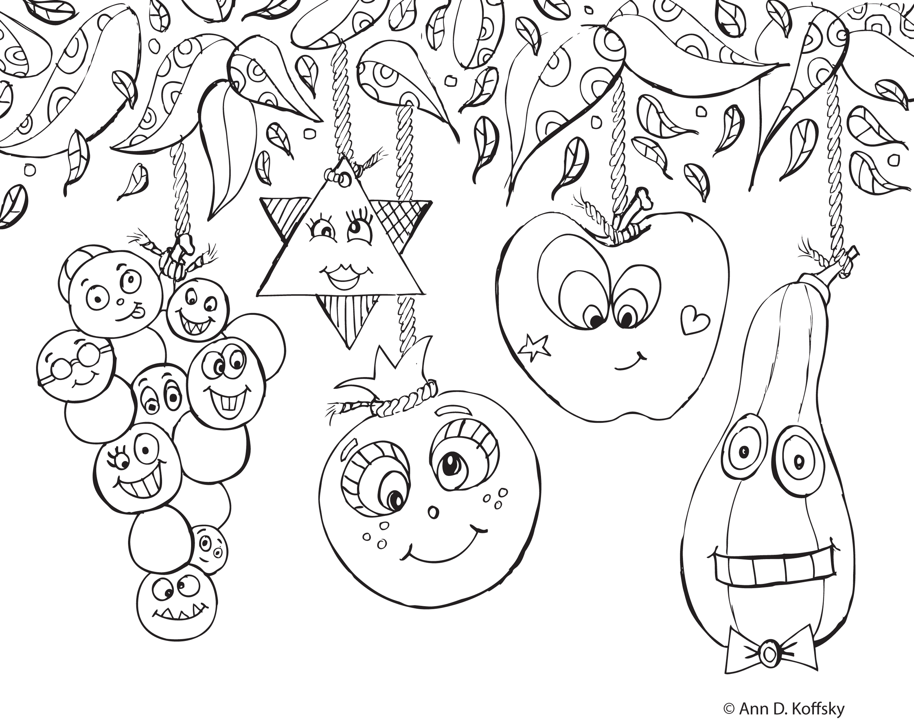 Sukkot coloring â gender desk