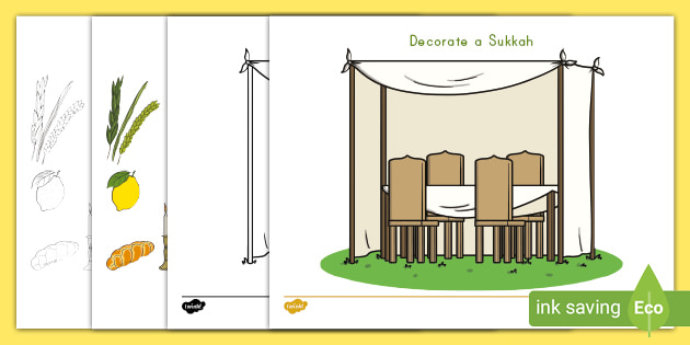 How to decorate a sukkah activity for kids usa