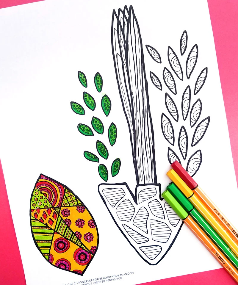 Sukkah poster coloring page