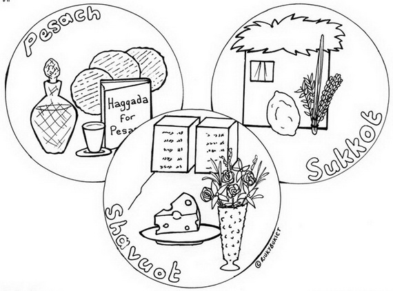 Sukkot free jewish coloring pages for kids