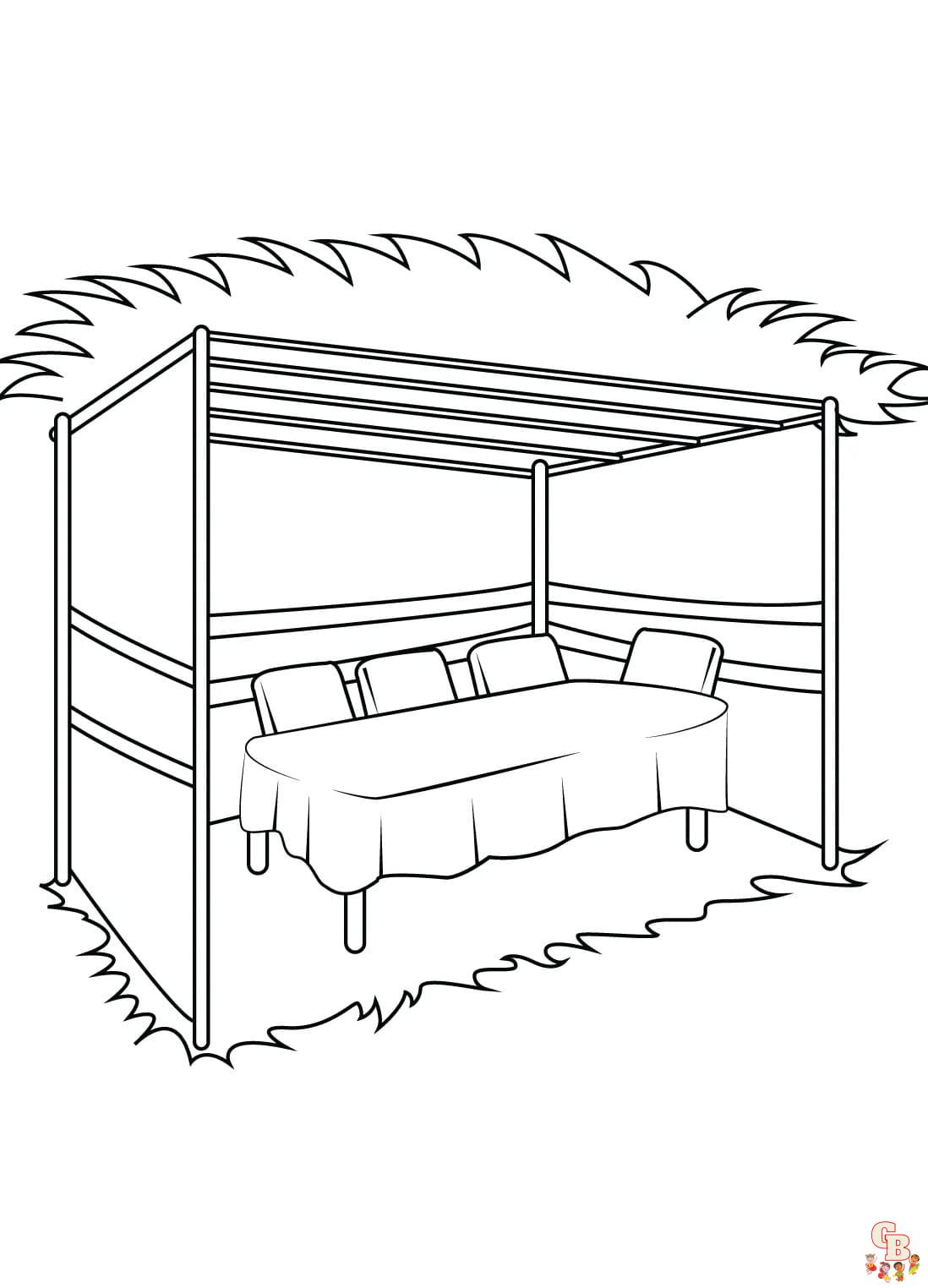 Printable sukkot coloring pages free for kids and adults