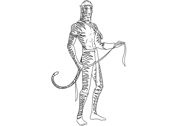 Jake sully coloring pages