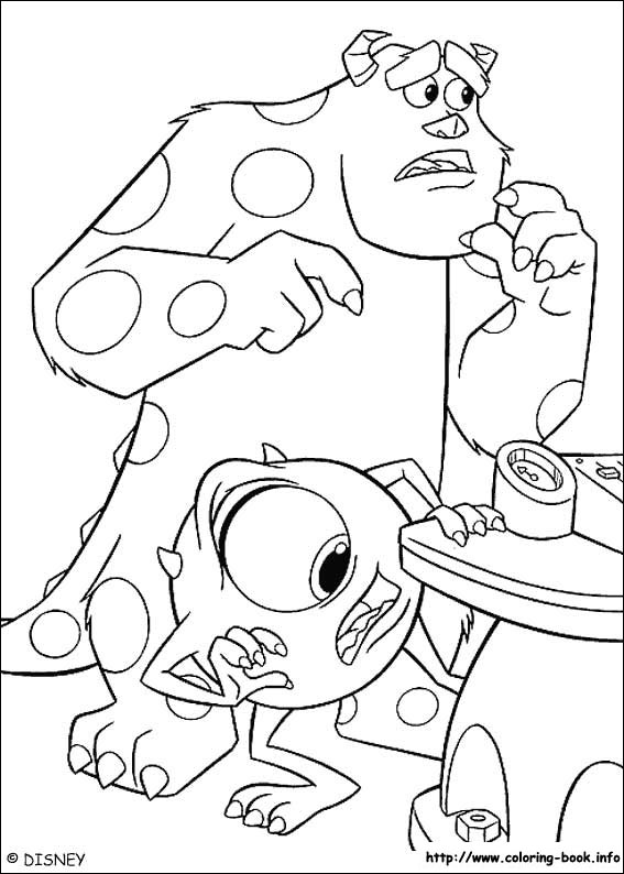 Monsters inc coloring picture
