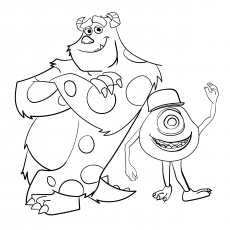 Free printable monster coloring pages online