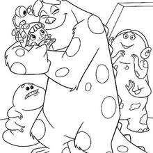 Monsters inc coloring pages