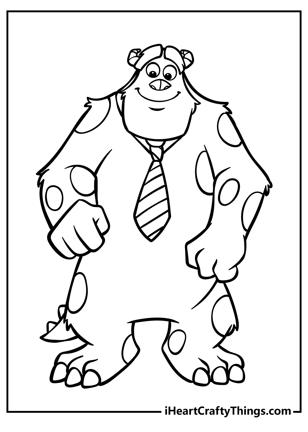 Monsters inc coloring pages free printables