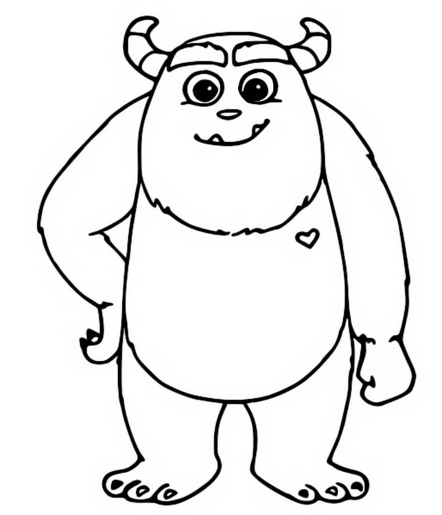 Coloring page monsters at work sulley