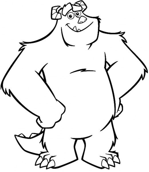 Monsters inc coloring pages