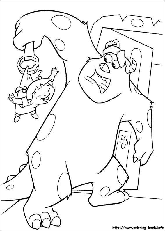 Monsters inc coloring picture