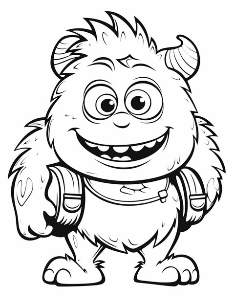 Page cute monsters coloring pages images