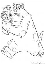 Monsters inc coloring pages on coloring
