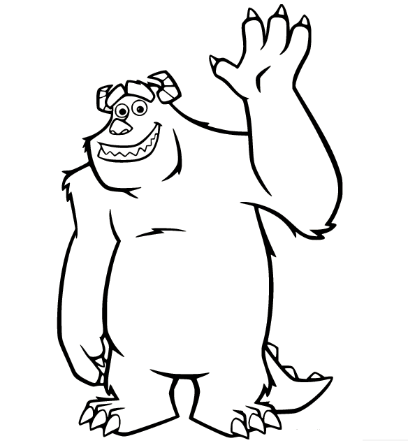 Monsters inc coloring pages printable for free download