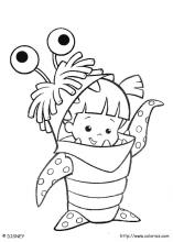 Monsters inc coloring pages on coloring