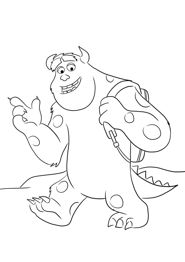 The monsters inc coloring pages