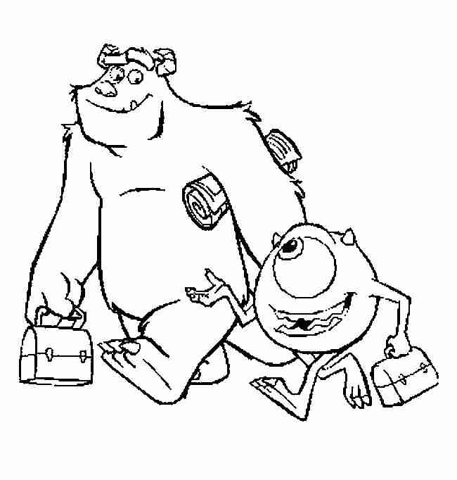 Best monsters inc coloring pages for kids