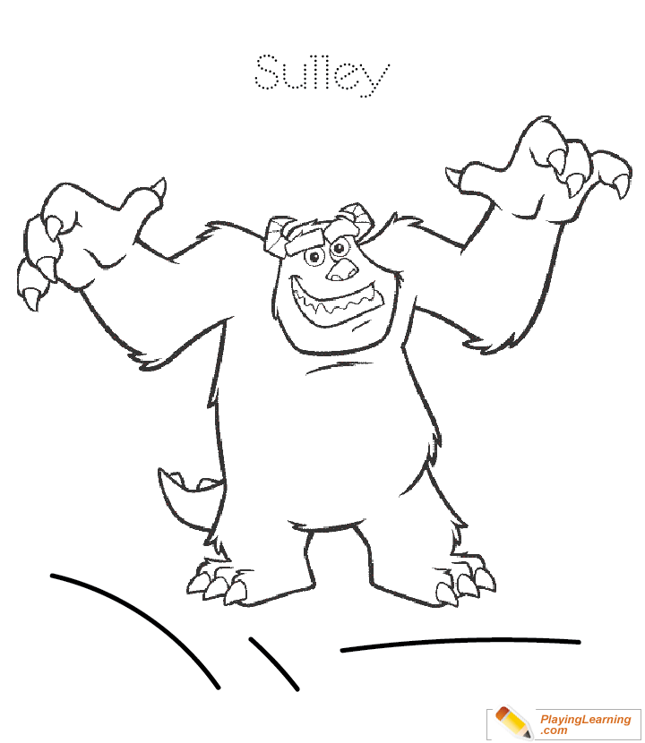 Monsters inc coloring image free monsters inc coloring image