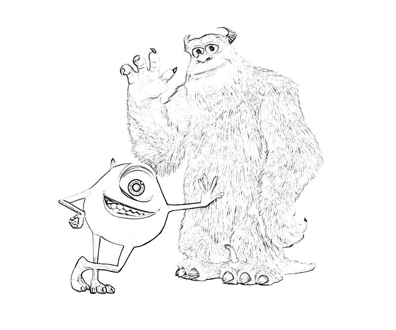 Monsters inc sulley cute mario
