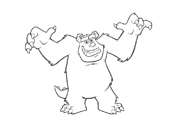 Sulley coloring pages