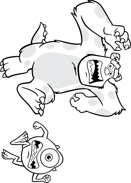 Loring sheet sully mike monster loring pages loring pages for kids loring pages