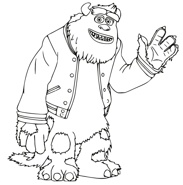 Monsters inc coloring pages