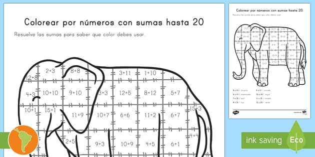 Lorear n nãºmeros sumas hasta teacher made