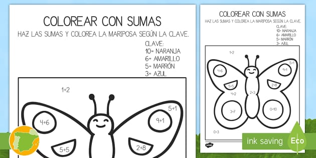 Colroear con nãºmeros sumas hasta