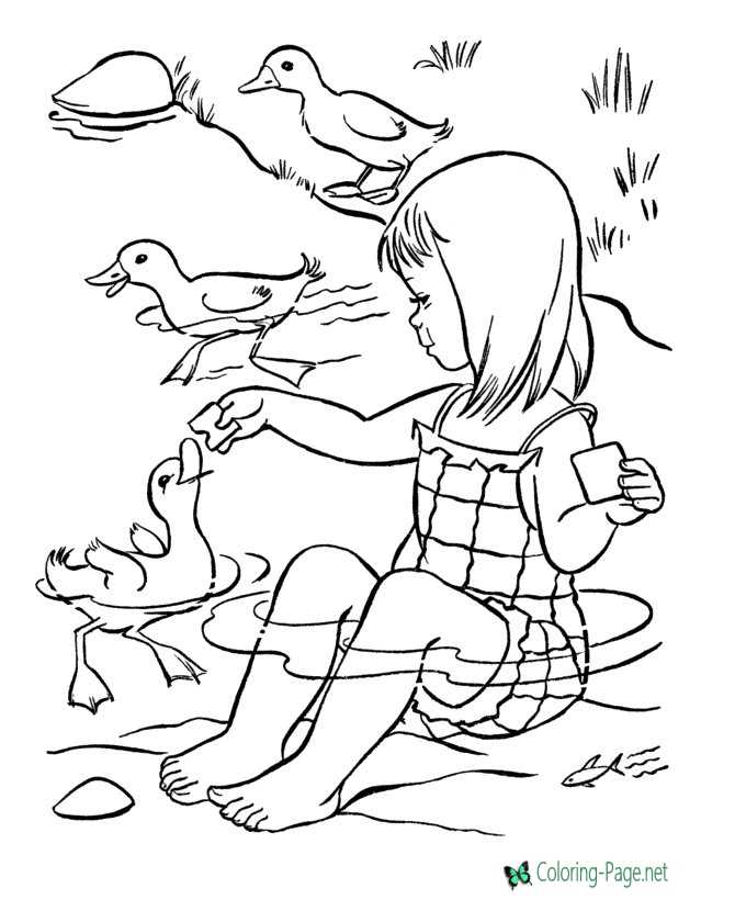 Summer coloring pages