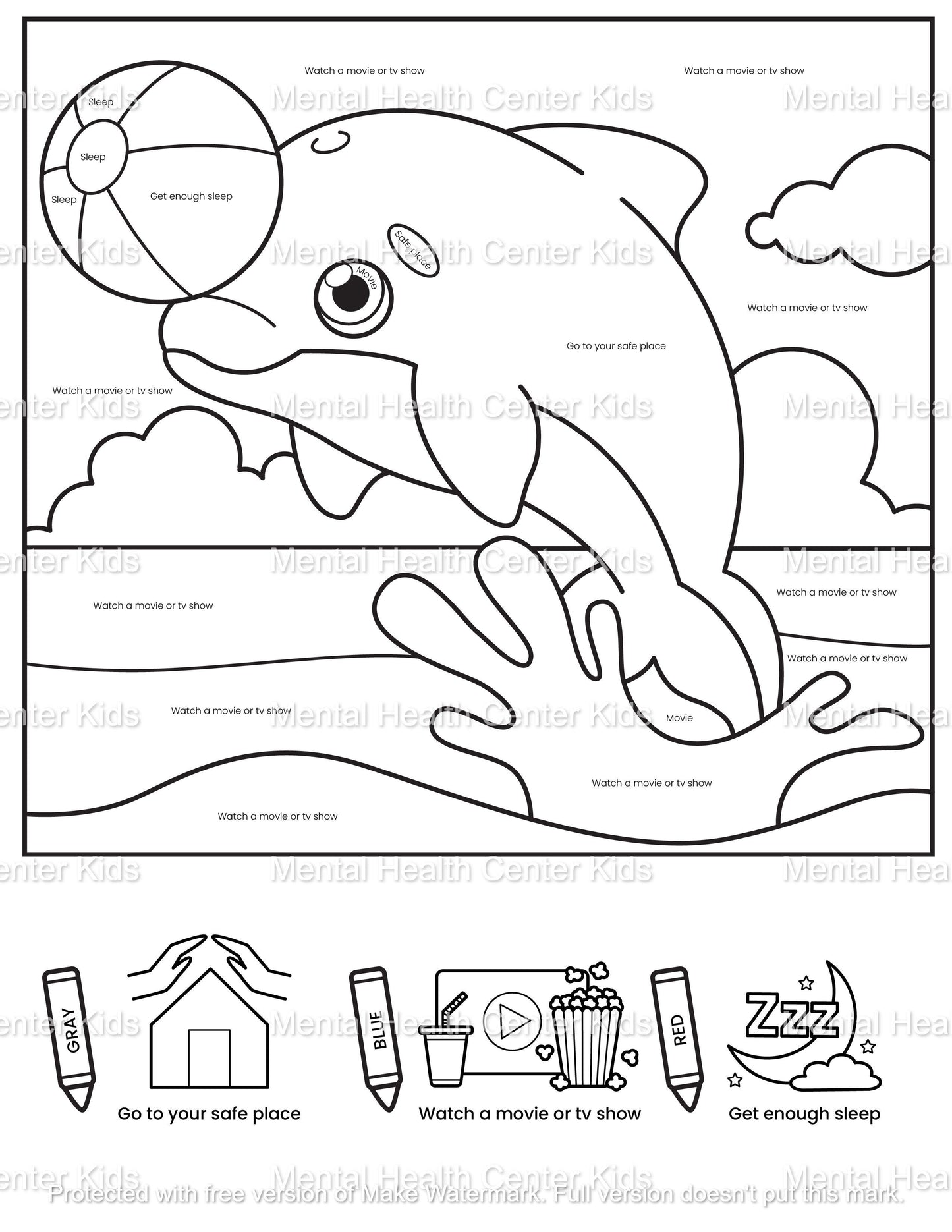 Baby animals coloring pages â mental health center kids