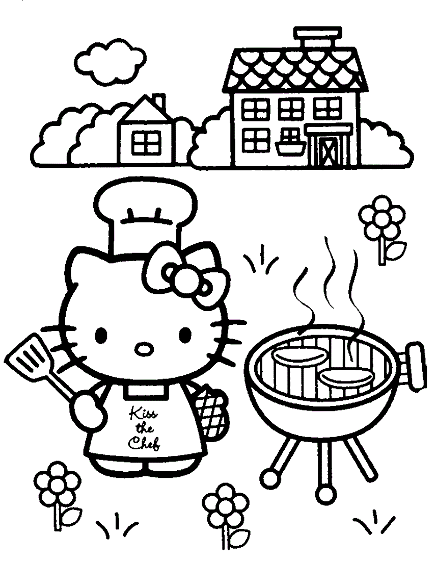 Cookout coloring pages