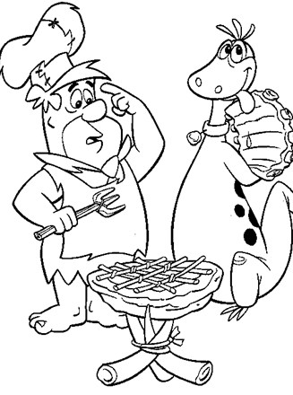 Flintstones coloring page