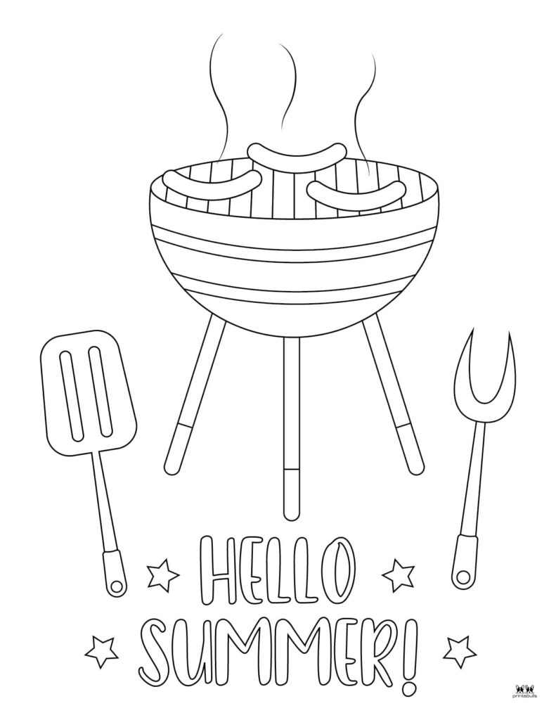 Summer coloring pages