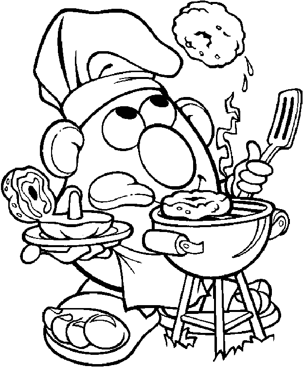 Cookout coloring pages