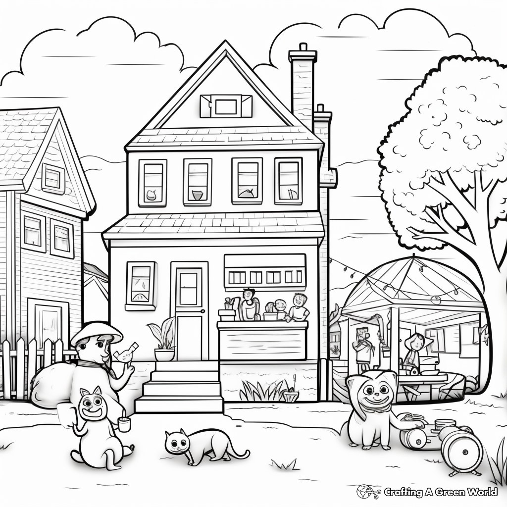 Summer bucket list coloring pages
