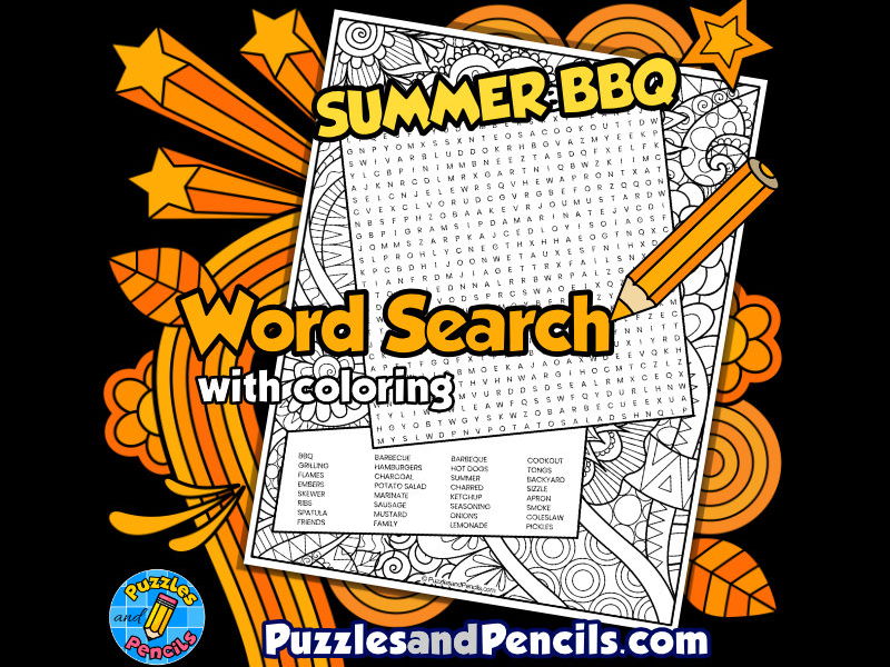 Summer word search puzzle and colouring bundle wordsearch puzzles teaching resources