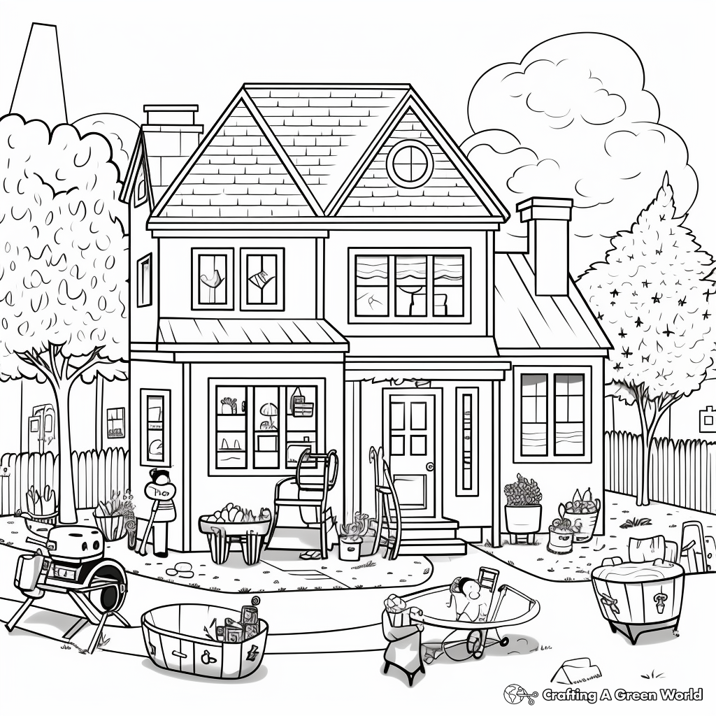 Summer bucket list coloring pages