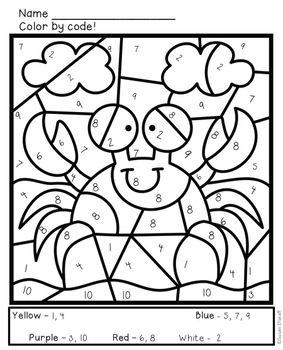 Math coloring sheets for summer