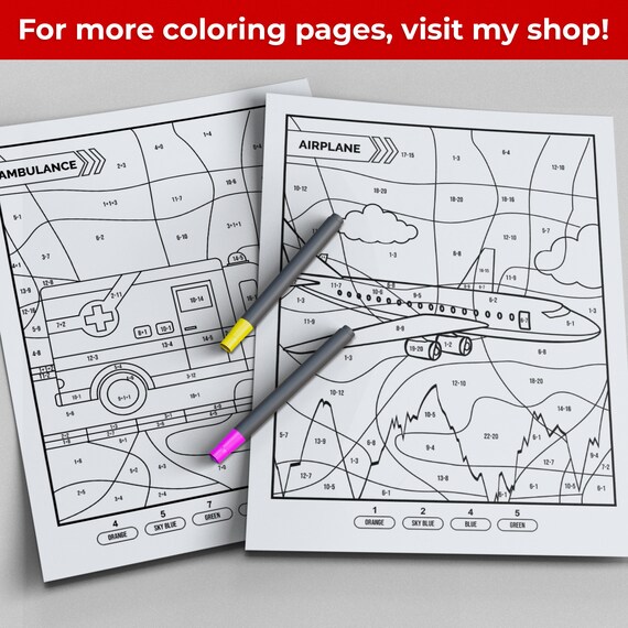 Best value printable color by number addition and subtraction for kids math worksheet coloring practice summer activity gift for kids