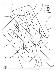 Summer color by number pages woo jr kids activities childrens publishing