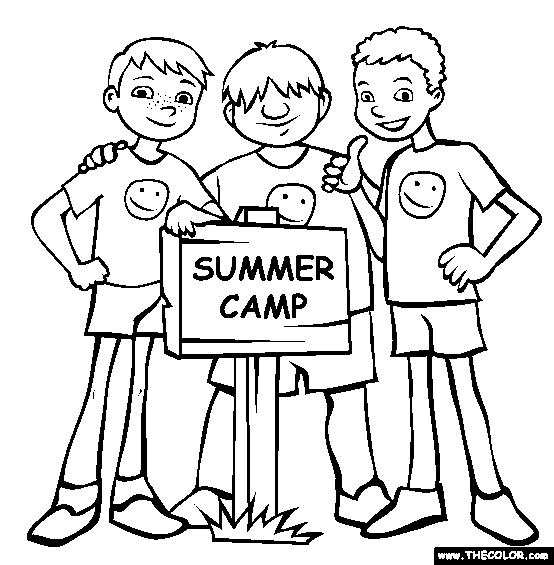 Summer camp coloring page free summer camp online coloring camping coloring pages summer coloring pages coloring pages for boys