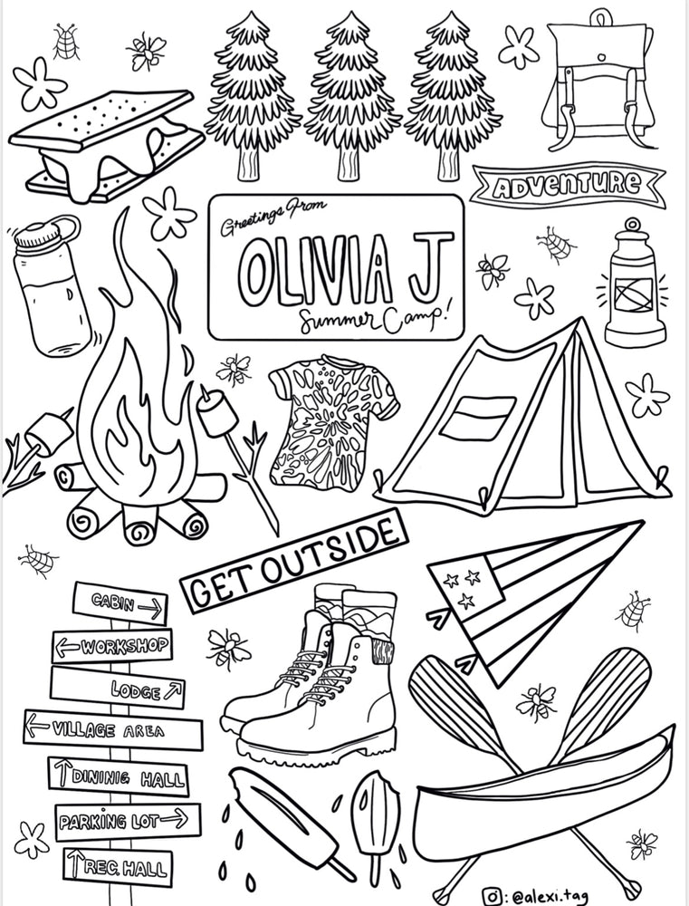 May coloring pages mothers day and summer camp drop â olivia j