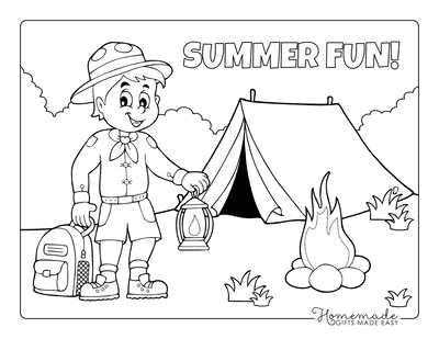 Free summer coloring pages for kids adults