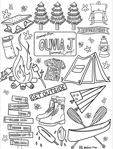 May coloring pages mothers day and summer camp drop â olivia j