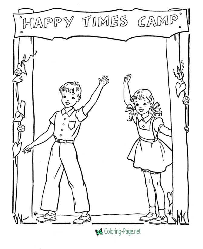 Summer coloring pages